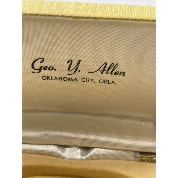 Vintage Gold Tone Textured Round Brown & Tan Crystal Encrusted Cuff Links New - Picture 8 of 8